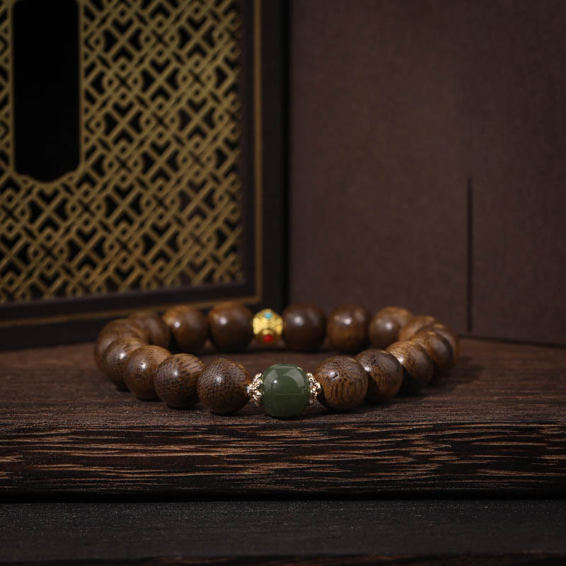 KarmaRipple's Agarwood Good Fortune Glazed Strength Bracelet p9