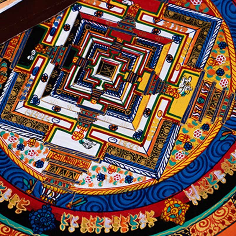 KarmaRipple's Tibetan Handmade Thangka Mandala Painting Blind Box Random Color Pattern p13