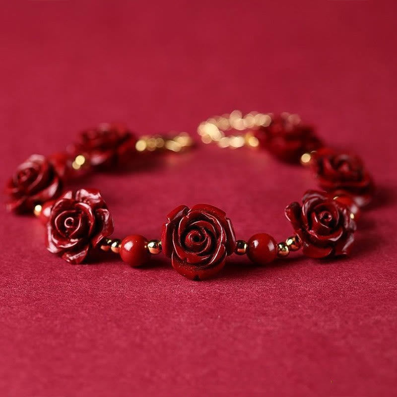 KarmaRipple's Cinnabar Rose Blessing Bracelet p10