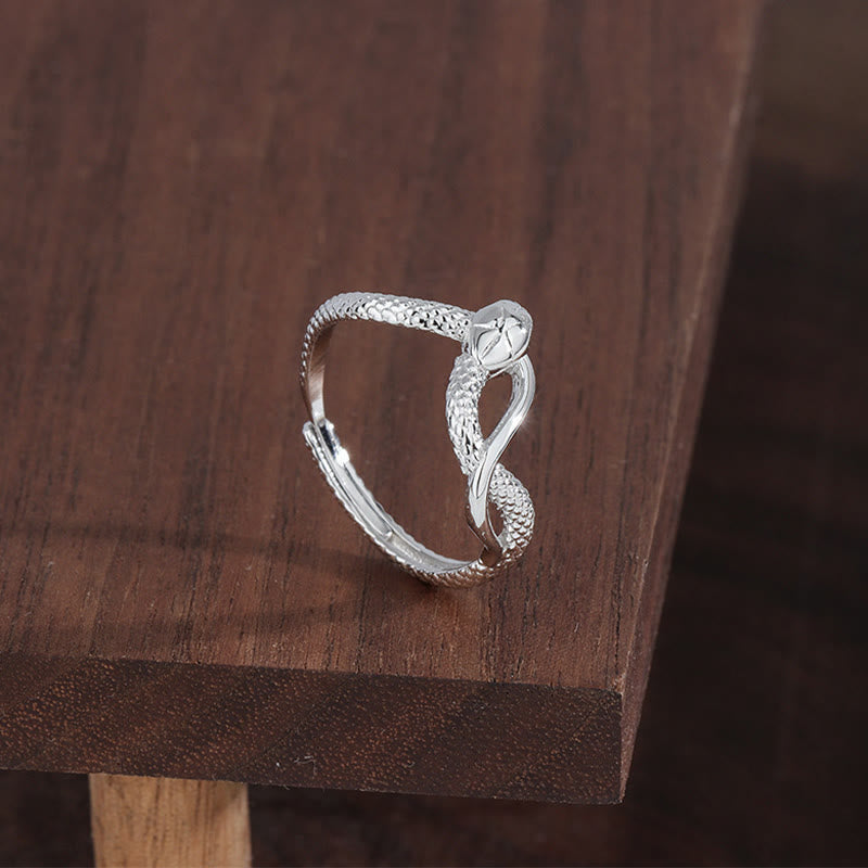 KarmaRipple's 925 Sterling Silver Year Of The Snake Calm Ring p9