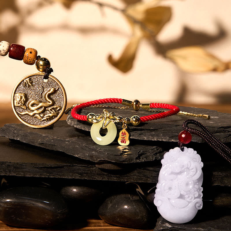 KarmaRipple's Fortunate The Year of The Snake 2025 Jade Red String Protection Bundle-1 p18