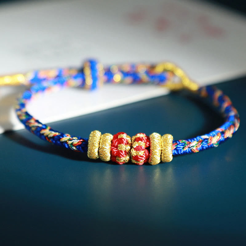 KarmaRipple's Chinese Zodiac Natal Buddha Colorful Strings Fortune Bracelet p21