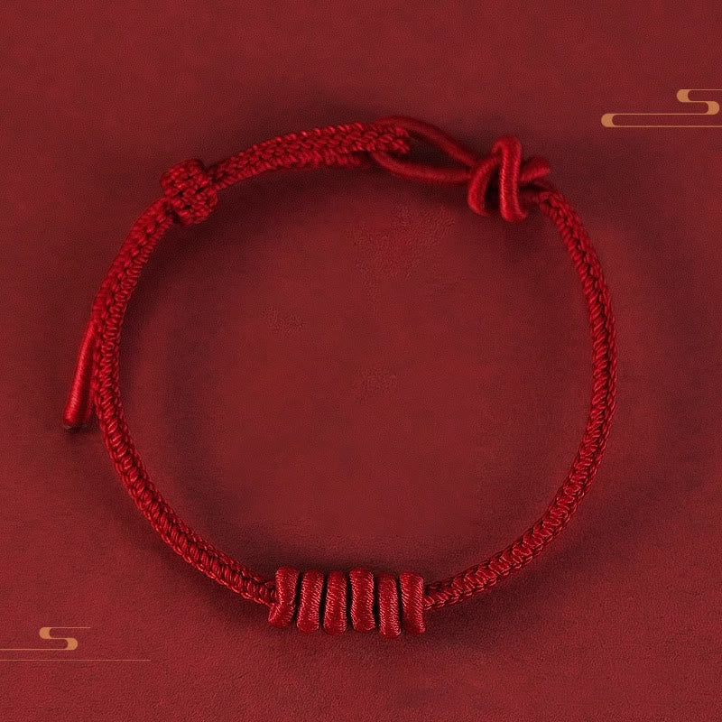 KarmaRipple's Red String Eight Stranded Rope Strength Bracelet p14