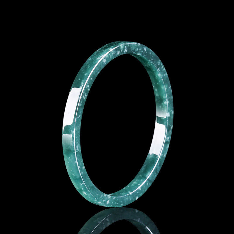 KarmaRipple's Authentic Jade Abundance Thin Bracelet Bangle p12