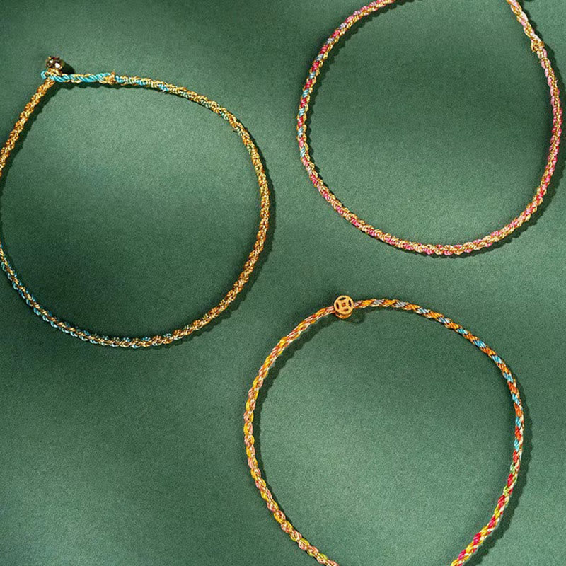 KarmaRipple's Colorful Rope Fortune Coin Bead Abundance p24