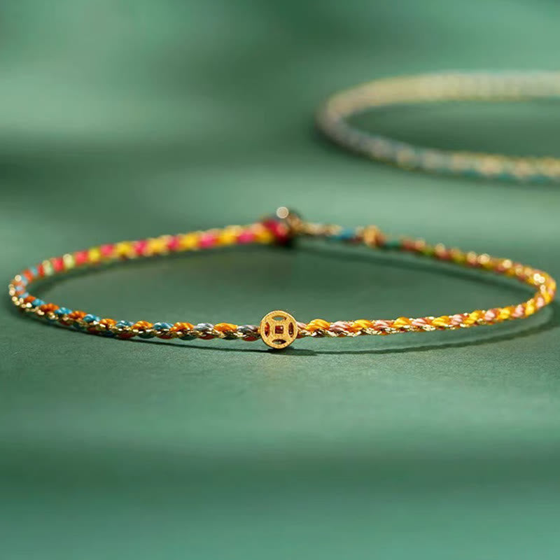 KarmaRipple's Colorful Rope Fortune Coin Bead Abundance p18