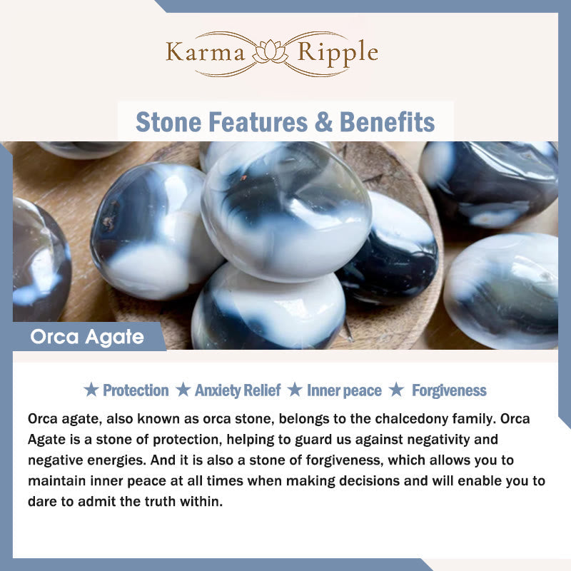 KarmaRipple's KarmaRipple Orca Agate Protection Bracelet p6