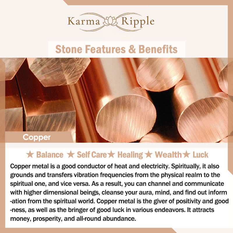 KarmaRipple's Bamboo Bronze Brass Fortune Strength Bracelet Bangle p5