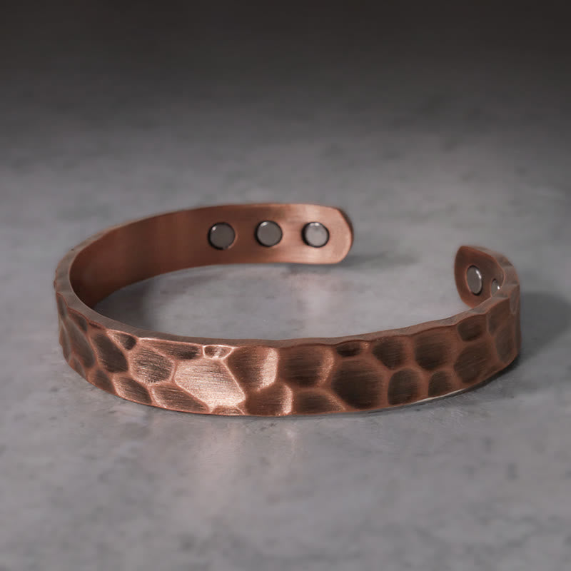 KarmaRipple's Rustic Bronze Balance Magnetic Adjustable Cuff Bracelet p1