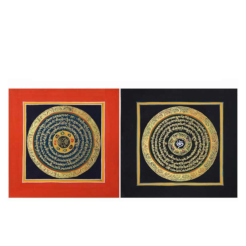 KarmaRipple's Tibetan Handmade Thangka Painting Spiritual Blessing Blind Box Random Color Pattern p25