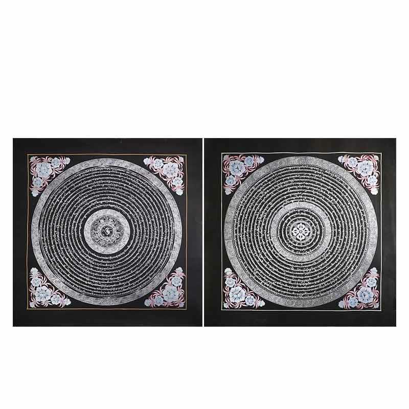 KarmaRipple's Tibetan Handmade Thangka Painting Spiritual Blessing Blind Box Random Color Pattern p29