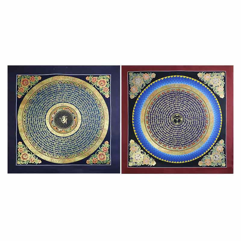 KarmaRipple's Tibetan Handmade Thangka Painting Spiritual Blessing Blind Box Random Color Pattern p26