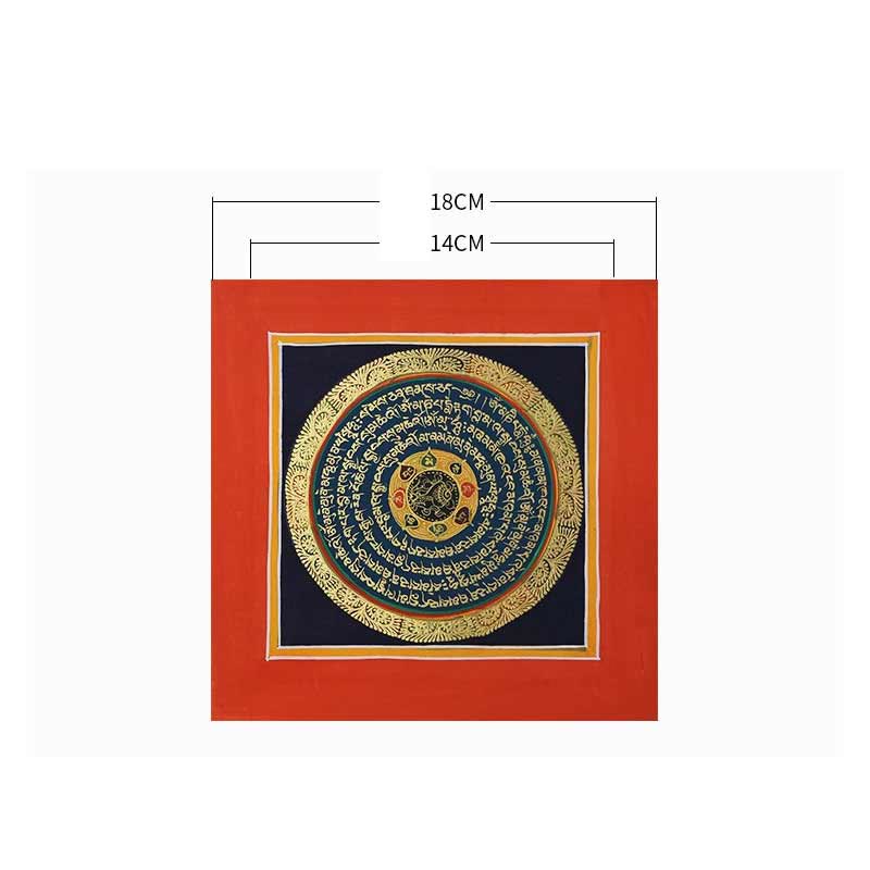 KarmaRipple's Tibetan Handmade Thangka Painting Spiritual Blessing Blind Box Random Color Pattern p30