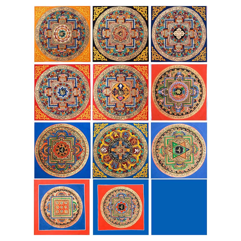 KarmaRipple's Tibetan Handmade Thangka Painting Blessing Thangka Blind Box Random Color Pattern p18