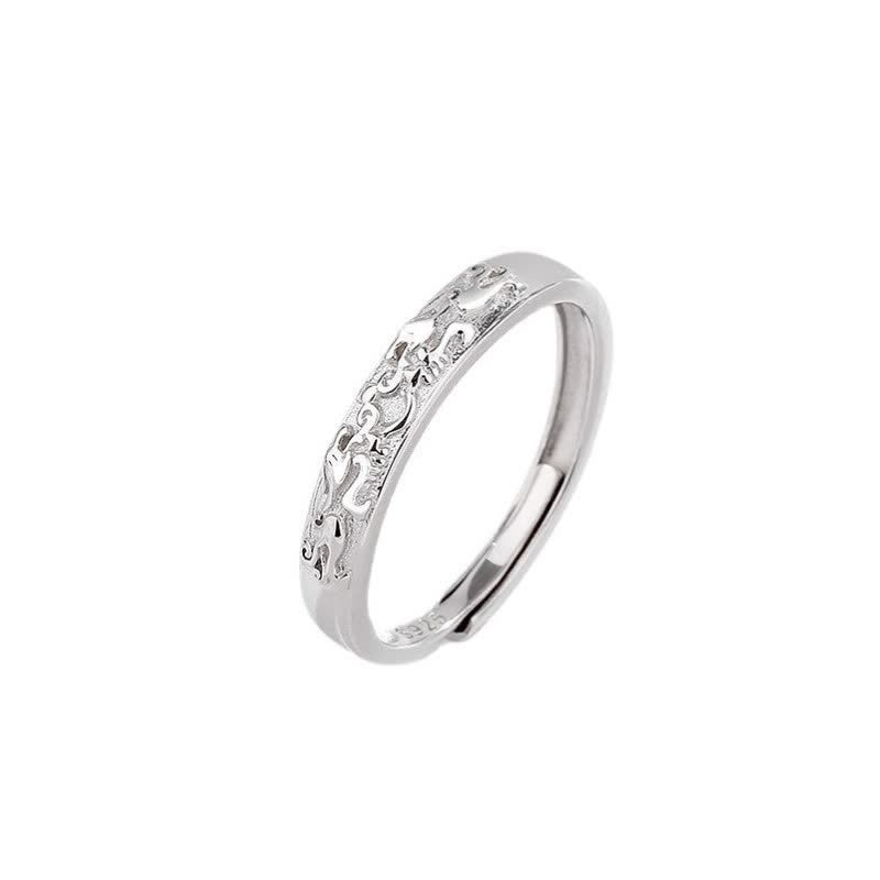 KarmaRipple's 925 Sterling Silver PiXiu Balance Adjustable Pair Ring p11