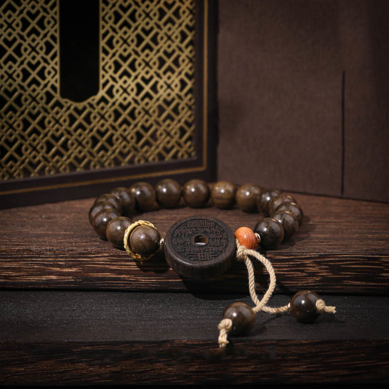KarmaRipple's Ebony Wood Mountain Ghosts Spend Money Balance Bracelet p10