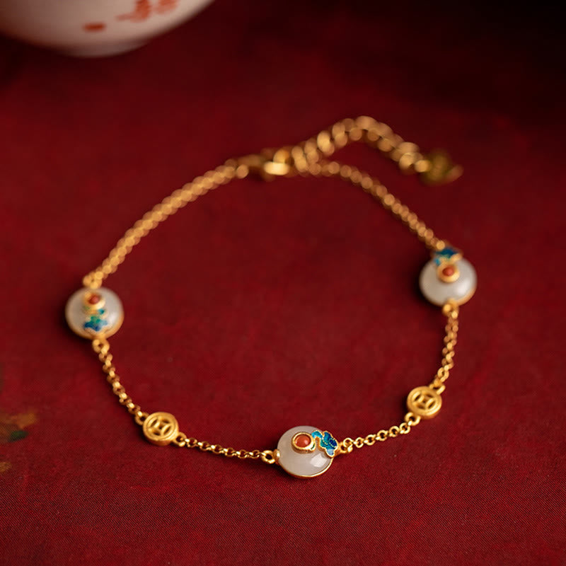KarmaRipple's Auspicious Clouds Jade Pattern Fortune Bracelet p9
