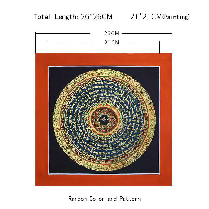 KarmaRipple's Tibetan Handmade Thangka Painting Spiritual Blessing Blind Box Random Color Pattern p12