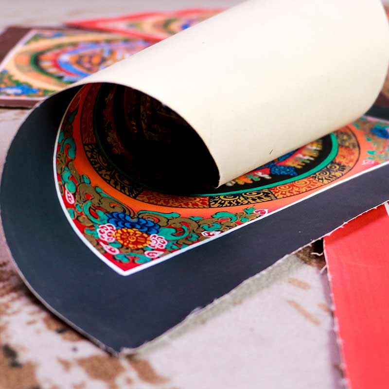 KarmaRipple's Tibetan Handmade Thangka Mandala Painting Blind Box Random Color Pattern p3