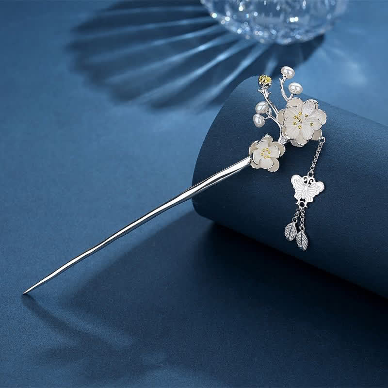 KarmaRipple's Plum Blossom Butterfly Love Freedom Tassel Hairpin p12