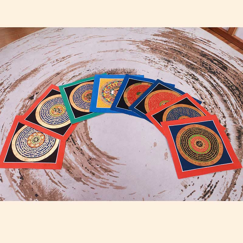 KarmaRipple's Tibetan Handmade Thangka Painting Blessing Thangka Blind Box Random Color Pattern p7