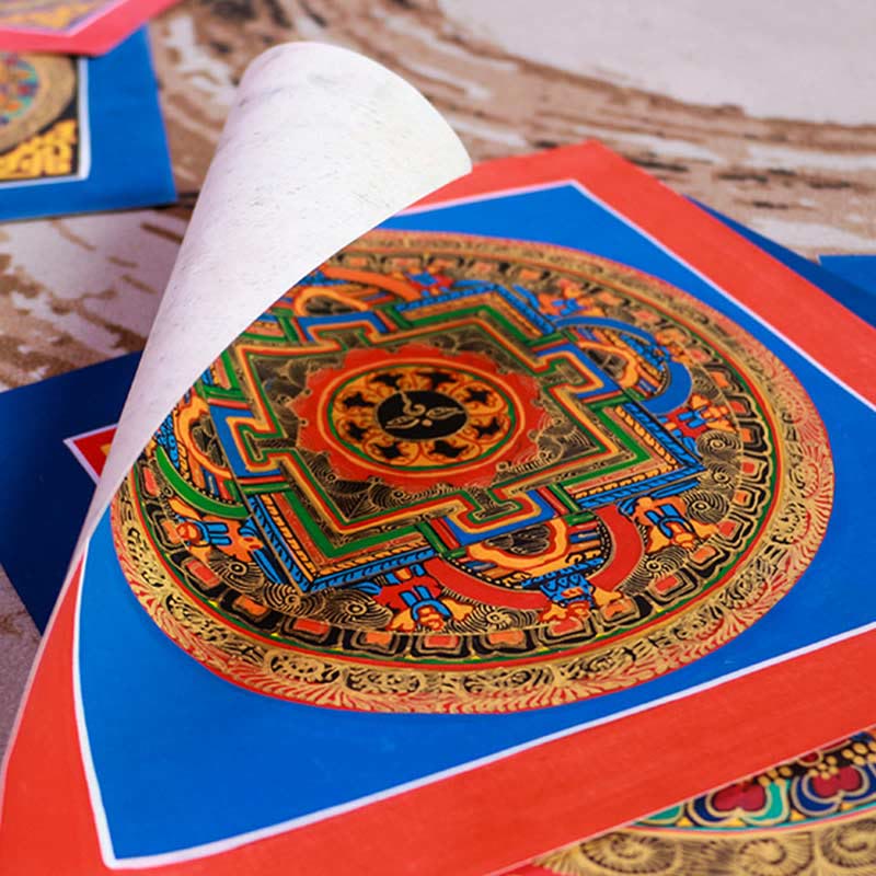 KarmaRipple's Tibetan Handmade Thangka Painting Blessing Thangka Blind Box Random Color Pattern p9