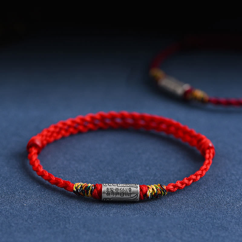 KarmaRipple's Handcrafted 925 Sterling Silver Everything Goes Well Design Protection Strength Bracelet Anklet ( p33