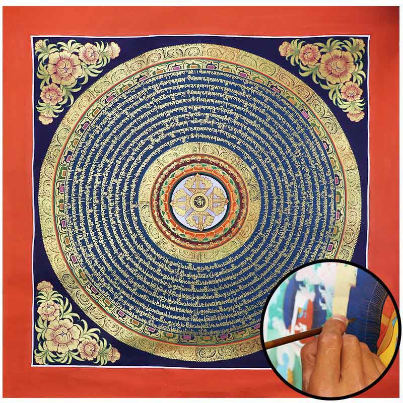 KarmaRipple's Tibetan Handmade Thangka Painting Spiritual Blessing Blind Box Random Color Pattern p4