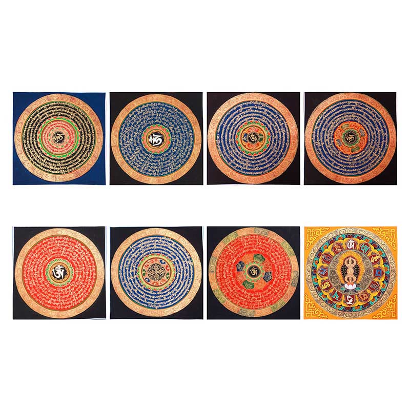 KarmaRipple's Tibetan Handmade Thangka Painting Blessing Thangka Blind Box Random Color Pattern p8