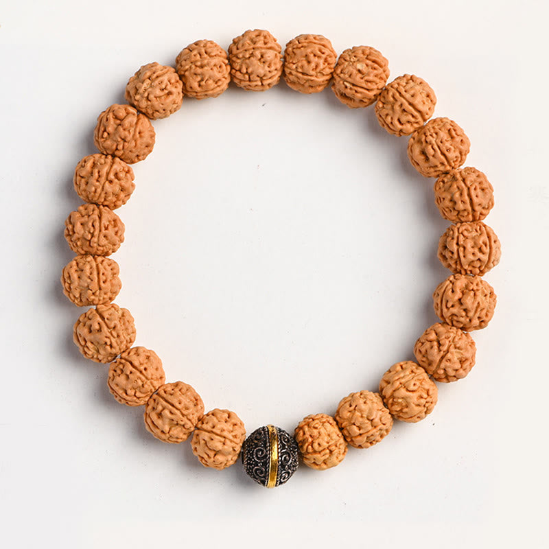 KarmaRipple's Tibet Rudraksha Bodhi Seed Wealth Auspiciousness Bracelet p35