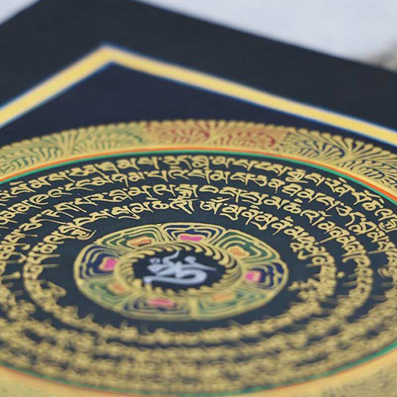 KarmaRipple's Tibetan Handmade Thangka Painting Spiritual Blessing Blind Box Random Color Pattern p9