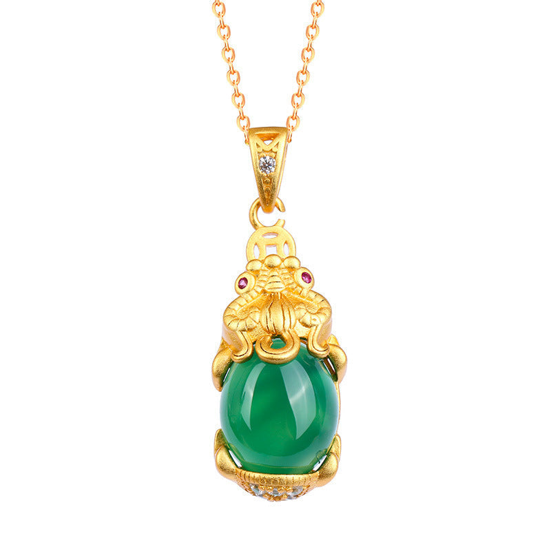 KarmaRipple's Authentic Jade PiXiu Balance Pendant p1