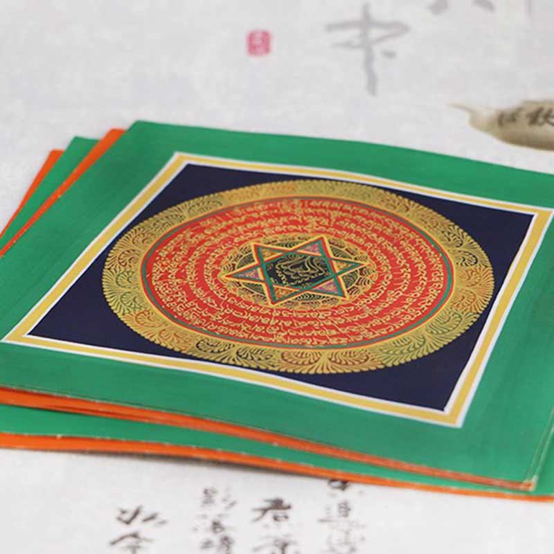 KarmaRipple's Tibetan Handmade Thangka Painting Spiritual Blessing Blind Box Random Color Pattern p8