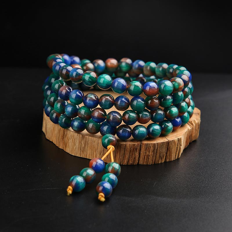 KarmaRipple's Colorful Sea Willow Mala Positive Bracelet Ring p10