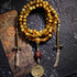 8mm / Tiger Eye Nine Palaces Eight Diagrams / Copper Dorje