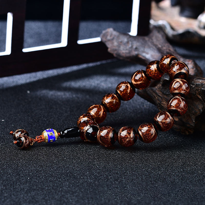 KarmaRipple's Tibetan Dragon Vein Agate Balancing Bracelet p10