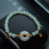 Hetian Jade Peace Buckle Lucky Fu Character(Wrist Circumference 14-16cm)
