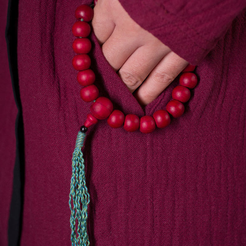 KarmaRipple's Abelia Biflora Wood Warding Off Evil Spirits Wrist Mala p6
