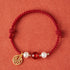 Fu Character-925 Sterling Silver Hollow Silver Fortune Charm(Wrist Circumference 14-18cm)