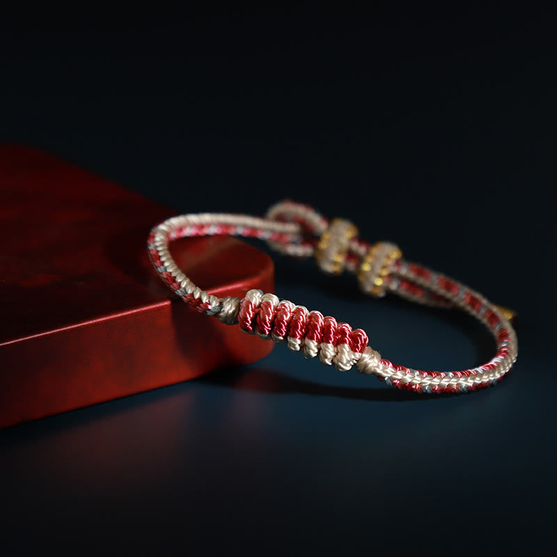 KarmaRipple's Tibetan Handmade Eight Thread Peace Weave Prayer Wheel Woven Protection Bracelet p16