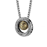 KarmaRipple's Mobius Fortunate Bead Bronze Wealth Pendant Necklace
