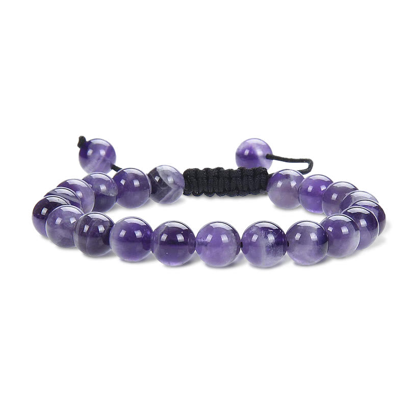 KarmaRipple's Authentic Balancing Power Gemstone Gemstone Beadwork Unisex Adjustable Macrame Bracelet p1