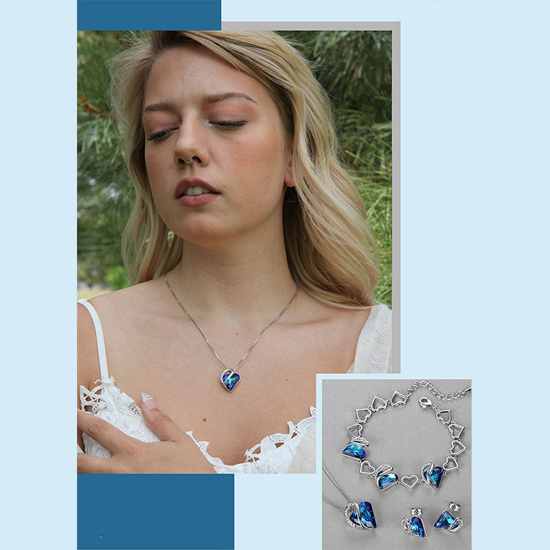 KarmaRipple's Buddhastoneshop Love Heart Birthstone Balancing Energy Pendant Necklace ( p21
