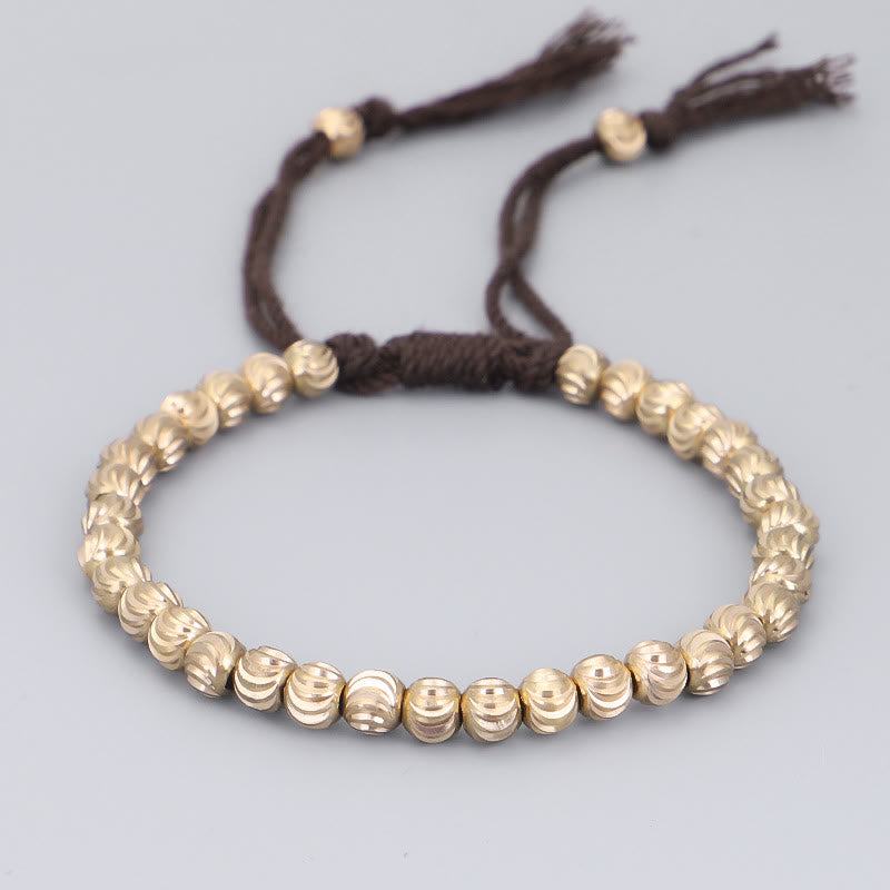 KarmaRipple's Tibetan Handmade Bronze Bead Fortune String Bracelet p7