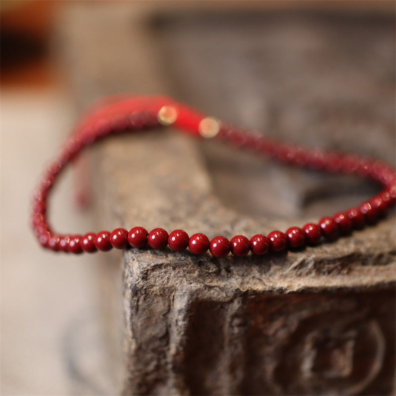 KarmaRipple's Authentic Cinnabar Blessing Red String Woven Bracelet Anklet p12