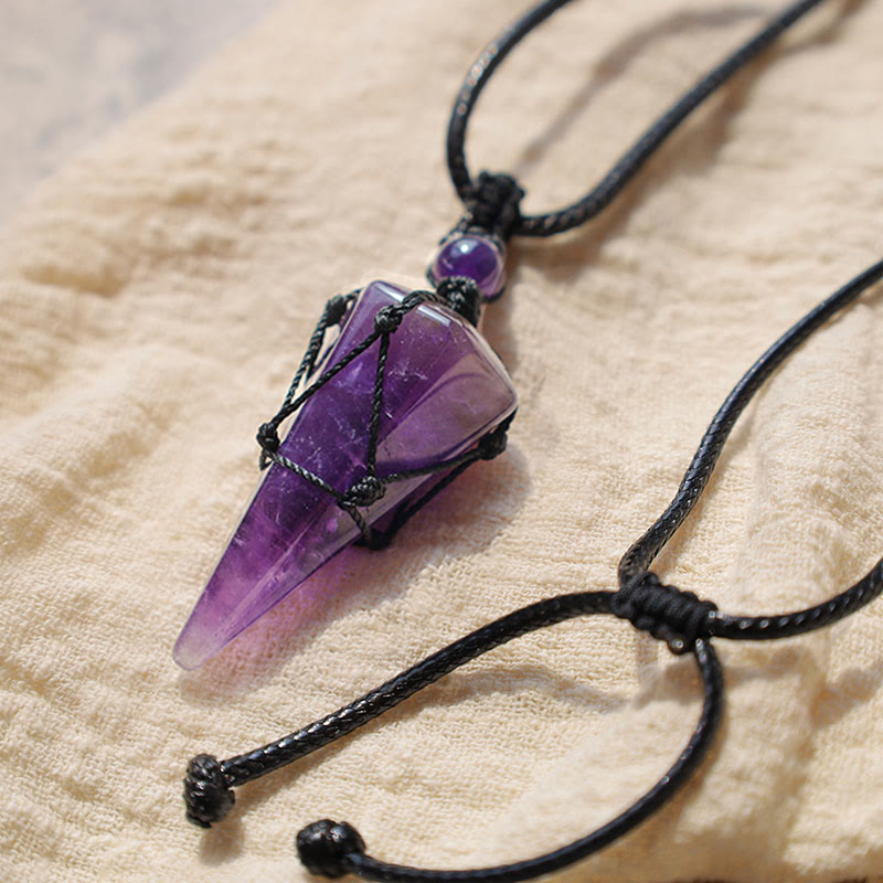 KarmaRipple's Authentic Stone Pointed Necklace Pendant p13