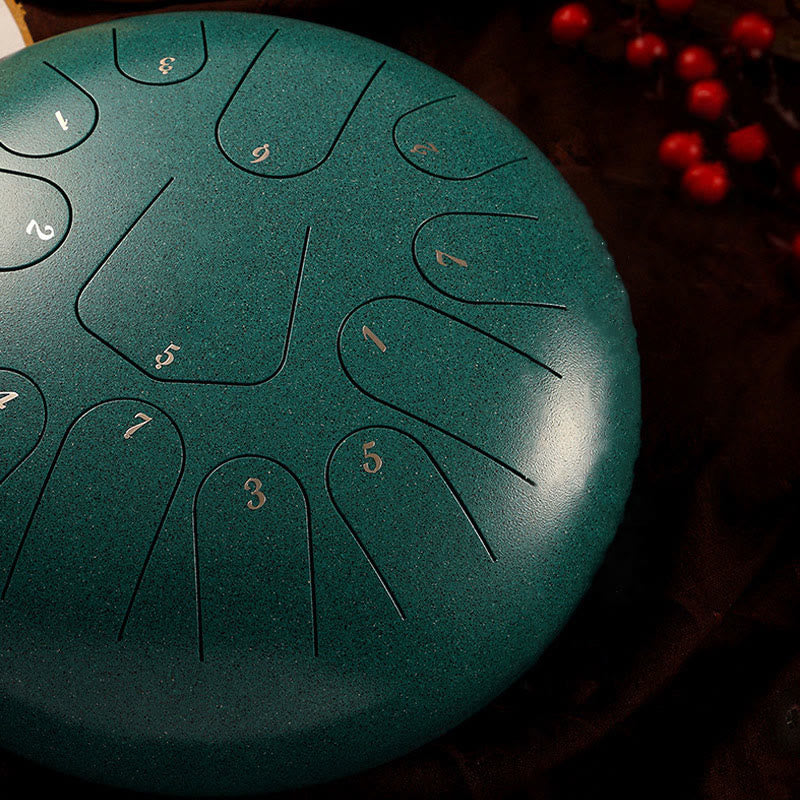 KarmaRipple's Steel Tongue Drum Sound Balancing Mindfulness Meditation Yoga Drum Kit 11 Note 8 Inch p20