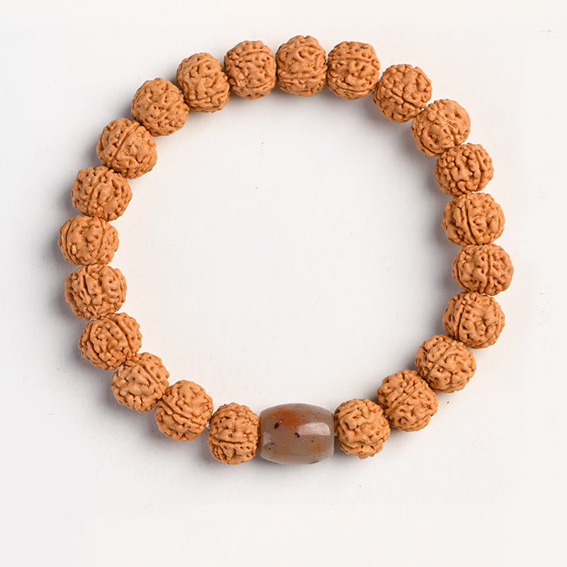 KarmaRipple's Tibet Rudraksha Bodhi Seed Wealth Auspiciousness Bracelet p40