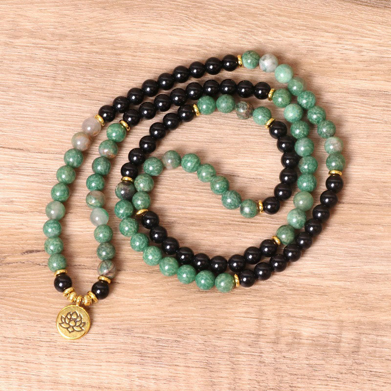 KarmaRipple's 108 Beadwork Authentic Agate Mala Balancing Bracelet p2