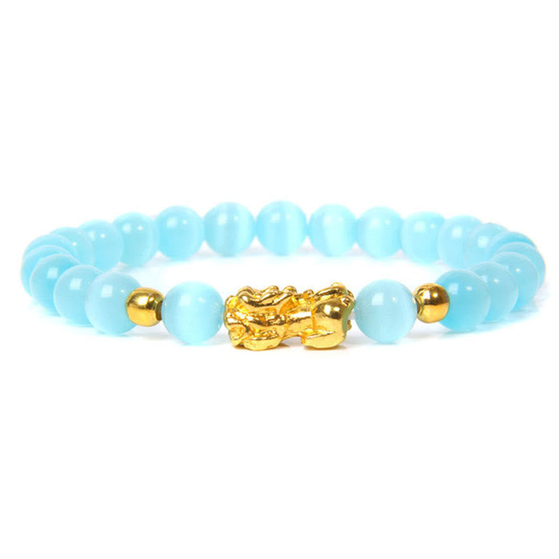 KarmaRipple's FengShui Fortunate Pixiu Obsidian Wealth Bracelet p20